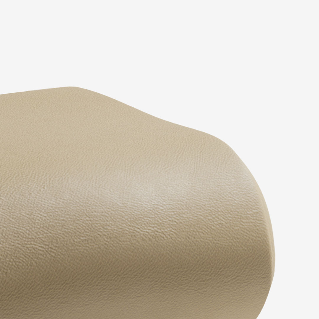 Nackenkissen Leder Sand Detail 02