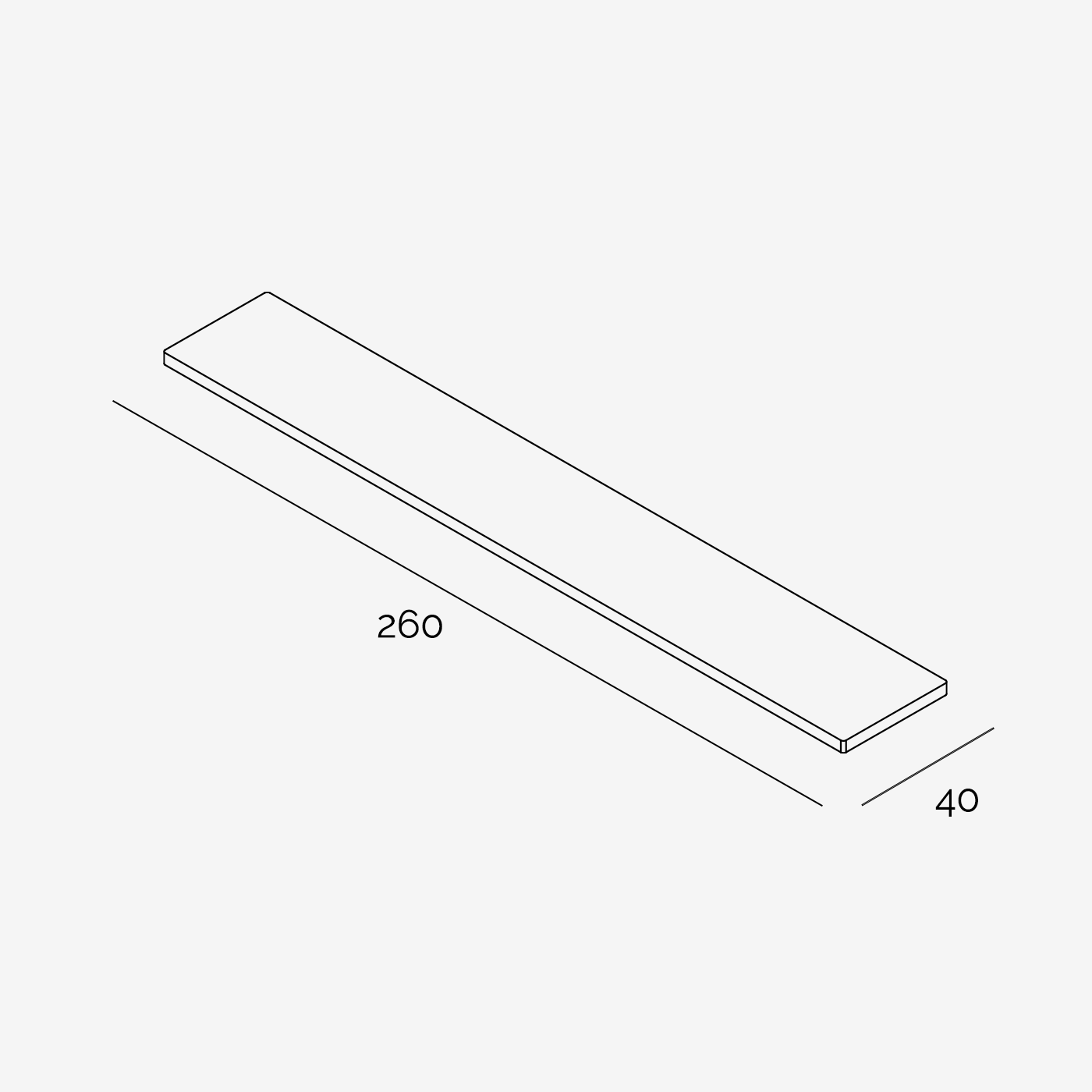 Sitzbank Sitzkissen technische Zeichnung 180x40 cm
