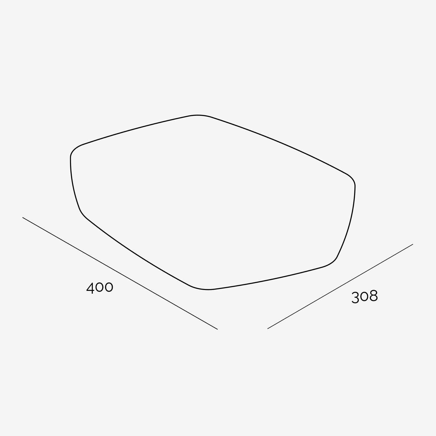 Teppich Mod Ruby 400x308 cm technische Zeichnung